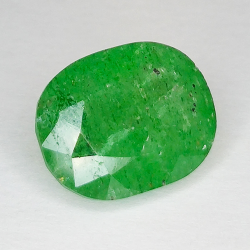 8,66 ct Quarzo verde taglio ovale 14x11mm