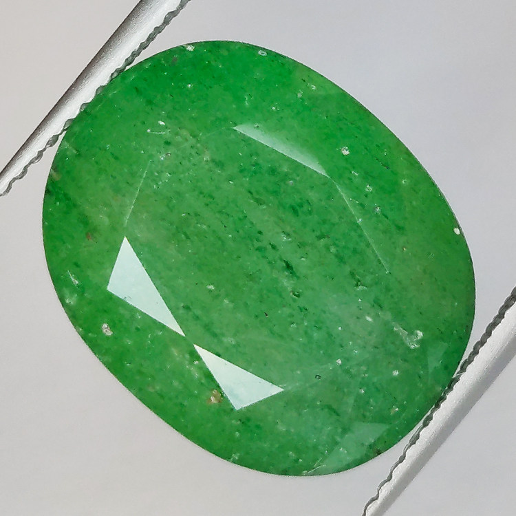 14,97ct Grüner Quarz ovaler Schliff 17x13mm