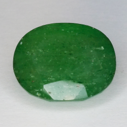 14.97ct Quartz vert taille ovale 17x13mm