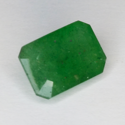 9,0ct Quarzo verde taglio smeraldo 15X10 mm