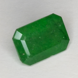 5.23ct Emerald cut green quartz 12 X 8mm