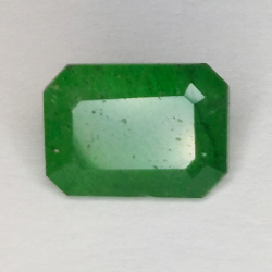 5.23ct Emerald cut green quartz 12 X 8mm