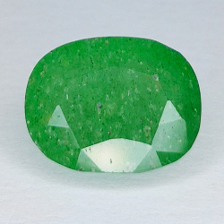 8,13ct Quarzo verde taglio ovale 14X11mm