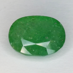 9.34ct Green quartz oval cut 12 X 9mm