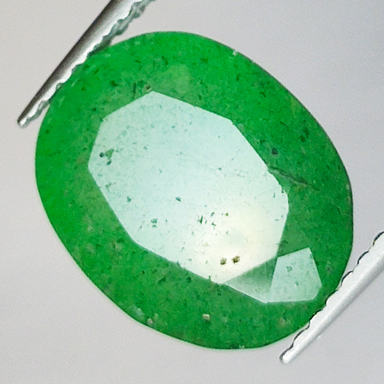 4.60ct Green quartz oval cut 12 X 9mm