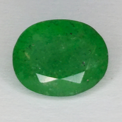 4,60 ct Quarzo verde taglio ovale 12 X 9 mm