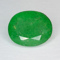 4.60ct Green quartz oval cut 12 X 9mm