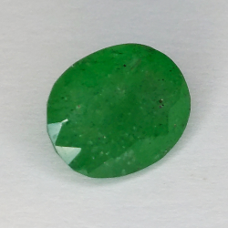 4.60ct Quartz vert taille ovale 12 X 9mm