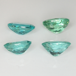 Lot 5.05ct Apatite Paraiba colour oval size 8x6mm