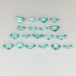 Lot 2.80ct Apatite Paraiba couleur ovale taille 4x3mm