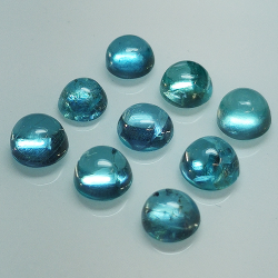 Lot Apatite de couleur Paraiba ovale cabochon taillé 5,28ct