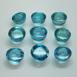 Lot Paraiba coloured Apatite oval cabochon cut 5,28ct