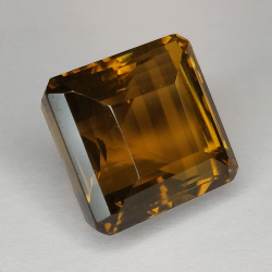 25.29ct Cuarzo Honey talla Asscher  16x15mm