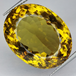 24.90ct Cuarzo Honey talla oval 19x15mm