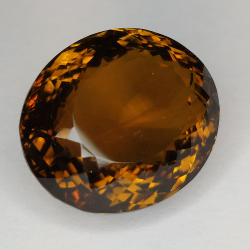 36.62ct Honey Quartz oval cut 21X18mm