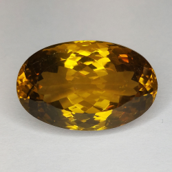 23.30ct Honey Quartz oval cut 22x14mm