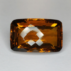 28,46ct Honigquarz Kissenschliff 22x14mm