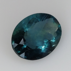 6.31ct Fluorite ovale taillée 13x10mm