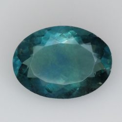 7.37ct. Fluorita corte oval 15x10mm