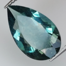 4.28ct Fluorita corte pera 14x8mm