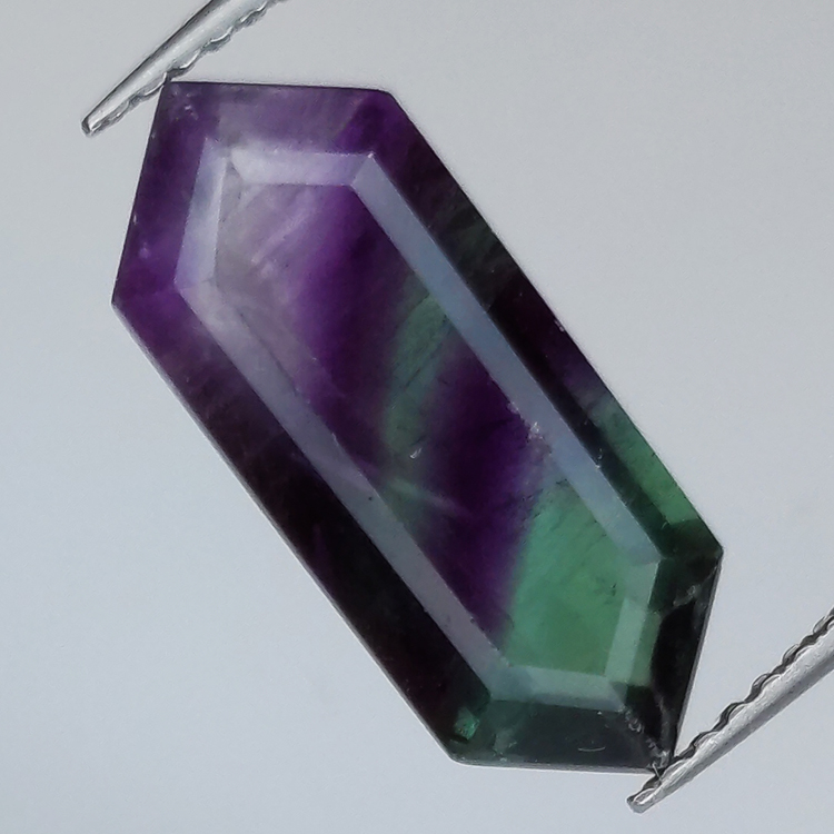 4.79ct Fluorite Blue John Talla Fantasía 16.40x6.04mm