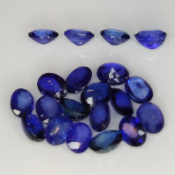 Zaffiro blu da 4,27 ct taglio ovale 4x3 mm