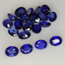 Zaffiro blu da 4,27 ct taglio ovale 4x3 mm