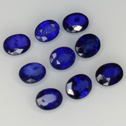 2,59 ct blauer Saphir im Ovalschliff, 4 x 3 mm