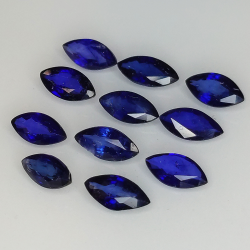 3.06ct Marquise cut blue sapphire 5x3mm