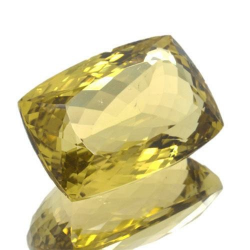 32.48ct.Lemon Quartz Cushion Cut