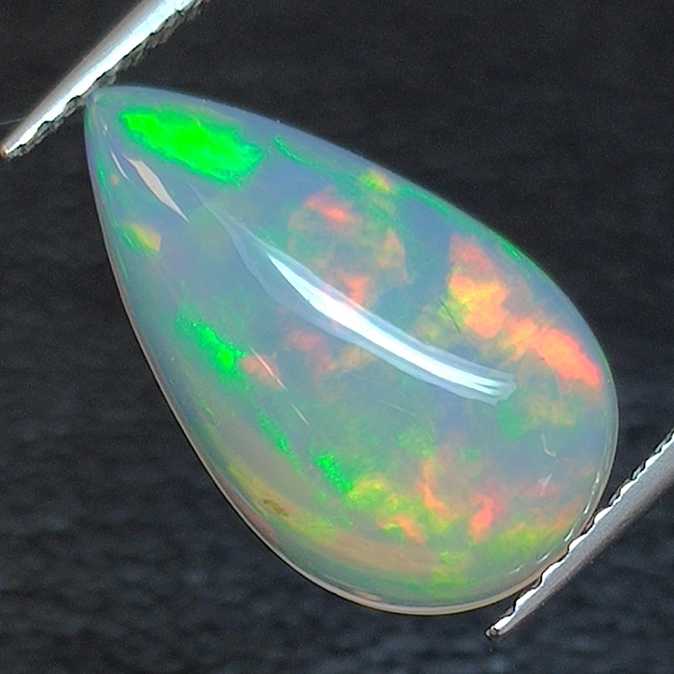 f Äthiopischer (Wello) Opal im Birnenschliff 14.67x 8.56 mm 2.28 ct