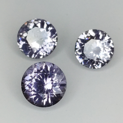 Espinela talla redonda 4.66 a 5.13 mm 1.53ct