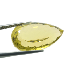 29,12ct. Quarzo Limone In Sfaccettato Pera