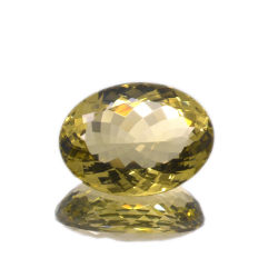 30,38ct.Cuarzo Limón Talla Oval 