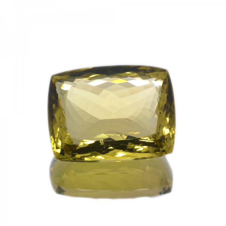 64,88ct. Quartz au Citron Taille  Coussin