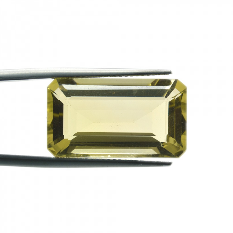 15,60 ct. Quarzo Limone in Faccettato Smeraldo