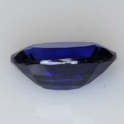 9,85 ct blauer Verneuil-Saphir im Ovalschliff, 15,12 x 11,09 mm