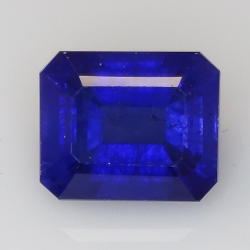 10.06ct Zafiro Verneuil azul talla esmeralda 12.06x10.01mm