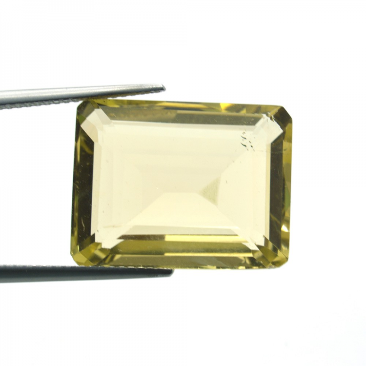 17,54 ct Quartz au Citron Taille Émeraude