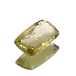 21,50 ct. Quarzo Limone in Faccettato Cuscino