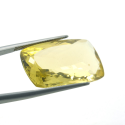 21,50 ct. Quarzo Limone in Faccettato Cuscino