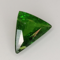 1,40 ct Granato Tsavorite verde taglio trillian 9,00x4,47mm