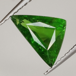 1,40 ct Tsavorita Granate verde talla triángulo 9.00x4.47mm