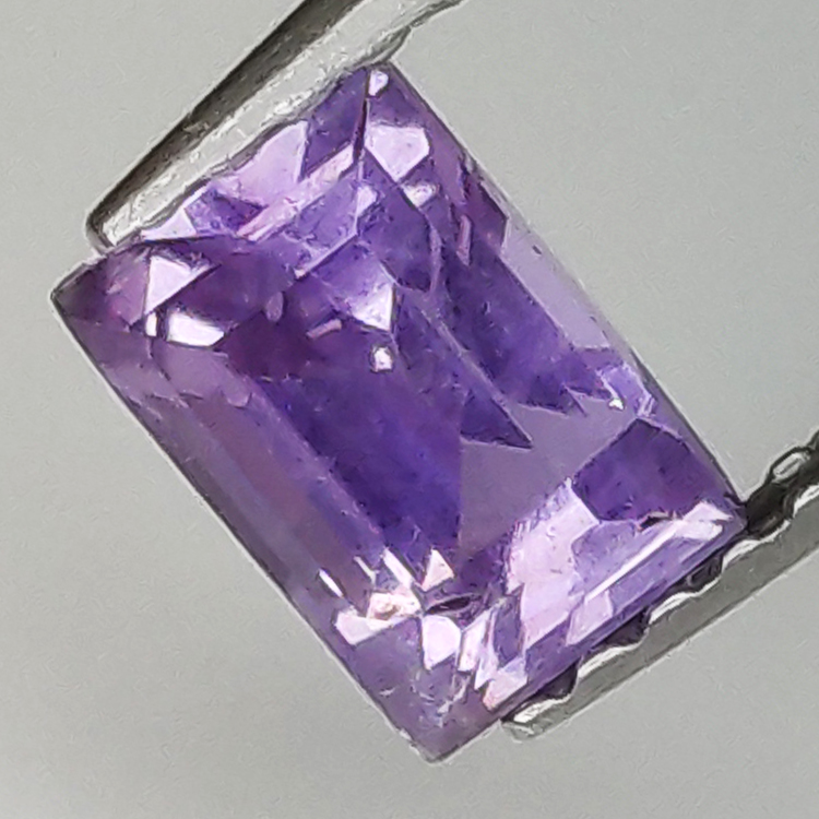 0.80CT Emerald Cut Violet Sapphire 5.93 x 3.91mm