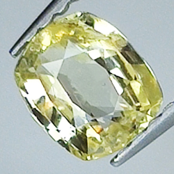 0.77ct Cushion Cut Yellow Sapphire 5.75 x 4.92MM