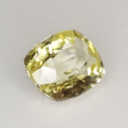 0.77ct Cushion Cut Yellow Sapphire 5.75 x 4.92MM