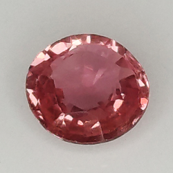 0.60ct Padparascha Sapphire Round Cut 5.47 x 2.28MM