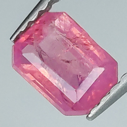 0.71ct Padparascha Sapphire Emerald Cut 6.02x4.40MM