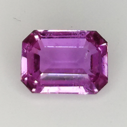 0.70ct Pink Sapphire Emerald Cut 5.74x4.15MM