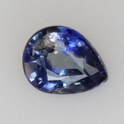 0,44 ct blauer Saphir im Birnenschliff, 4 x 3,24 mm